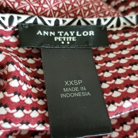EUC New Ann Taylor Factory mixed print top - Picture 2 of 4